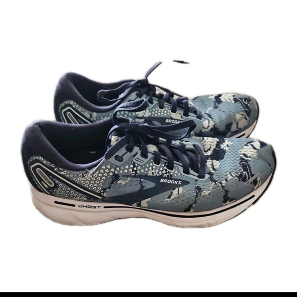Brooks Ghost 14 Womens Running Shoe In Tourmaline/Navy/Aqua 9 - Picture 3 of 14
